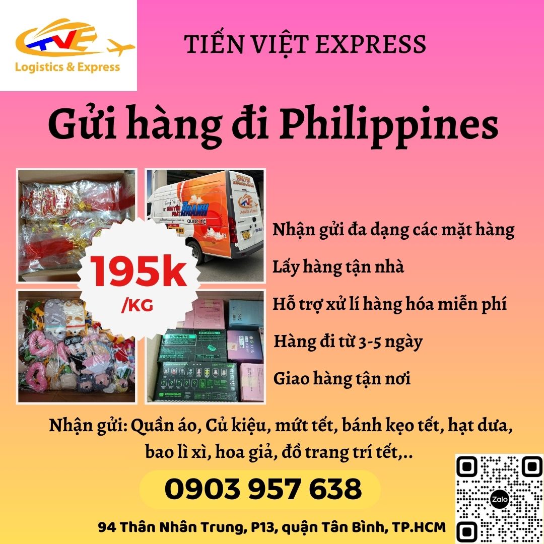 Gửi hàng đi Philippines - Tiến Việt Express
